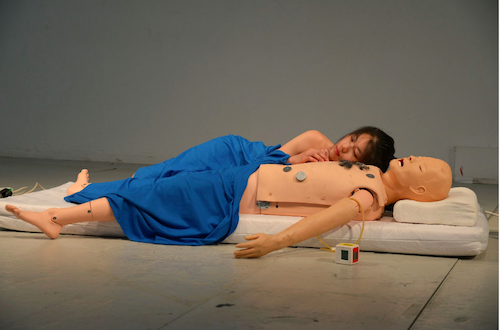 Production still from Geumhyung Jeong's "CPR Practice"