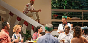 Sparks fly as families come together for the Christmas dinner in Nakkiah Lui’s "Black is the New White" | Photo Credits Prudence Upton