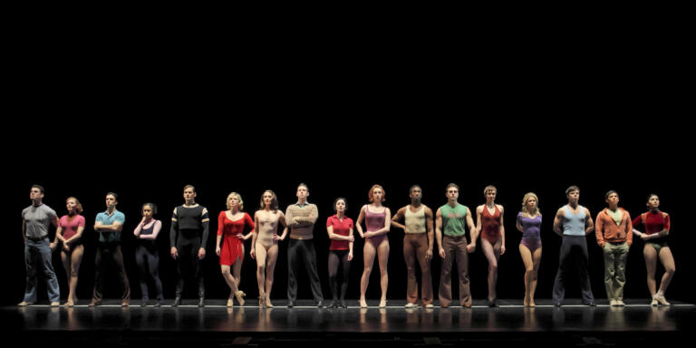 Cast of the 2008 "A Chorus Line" national tour. Photo by Paul Kolnik.