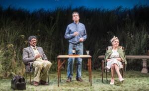 Romesh Ranganathan, Tim McMullan and Sheridan Smith in Woman in Mind. Photo: Marc Brenner