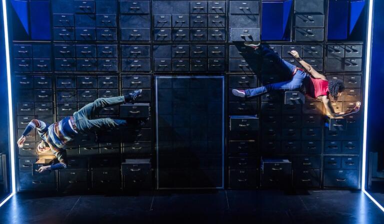 Joe Layton and Hannah Sinclair Robinson in Lost Atoms. Photo: Tristram Kenton