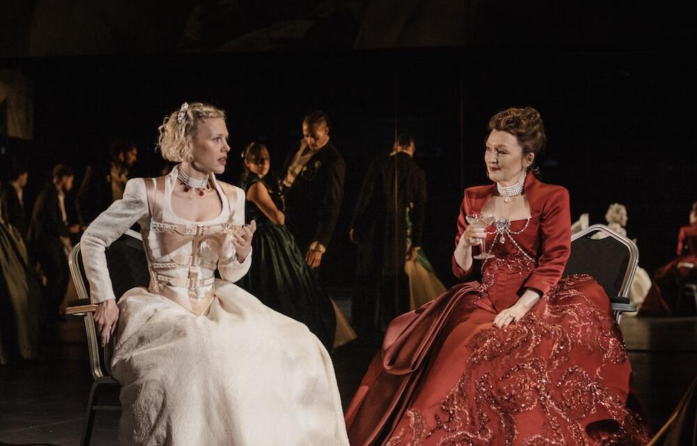 Christopher Hampton’s “Les Liaisons Dangereuses” at The National Theatre: Busy Highly Stylized Revival Is All Spectacle And No Emotion