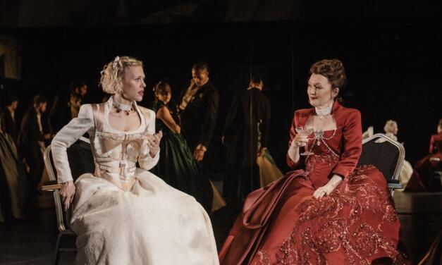 Christopher Hampton’s “Les Liaisons Dangereuses” at The National Theatre: Busy Highly Stylized Revival Is All Spectacle And No Emotion