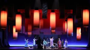 The Ensemble of The Story of the Stone. Press Photo.