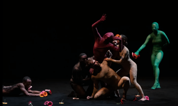 “New Earth / Bolero X,” choreography by Shahar Binyamini, featuring dancers from the Azerbaijan State Academic Opera and Ballet Theatre and the Baku Choreography Academy. Baku International Arts Festival, Azerbaijan, 2026. 